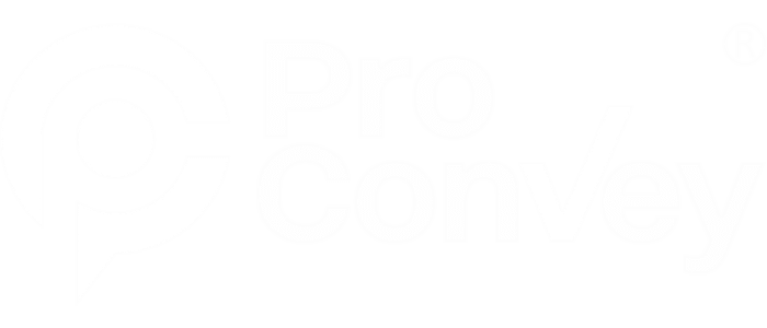 ProConvey logo in white